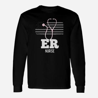Emergency Room Registered Nurse Hospital Long Sleeve T-Shirt - Seseable