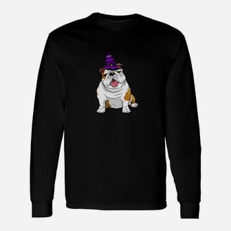 English Bulldogs Bulldogs Pups Halloween Long Sleeve T-Shirt - Seseable