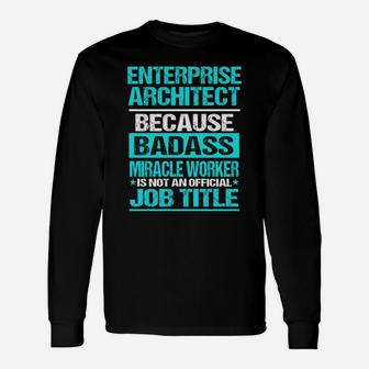 Enterprise Architect Long Sleeve T-Shirt - Seseable