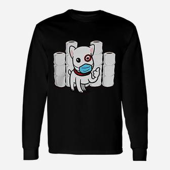 Essential Dog With Toilet Paper Long Sleeve T-Shirt - Seseable