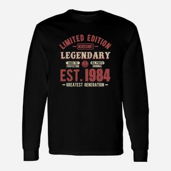 Established 1984 Acid Wash T-shirt Long Sleeve T-Shirt - Seseable