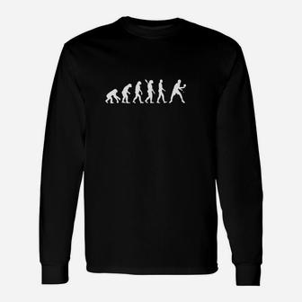 Evolution des Menschen zum Golfer, Schwarzes Langarmshirts Design für Golf Fans - Seseable