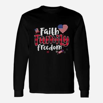 Faith Freedom Long Sleeve T-Shirt - Seseable