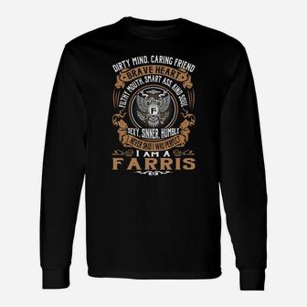 Farris Last Name, Surname Tshirt Long Sleeve T-Shirt - Seseable