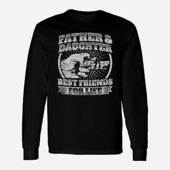 Father Daughter Matching Outfit Shirt Dad Fist Bump Long Sleeve T-Shirt - Seseable