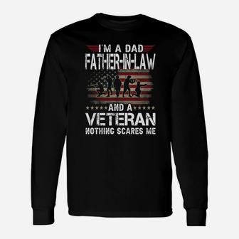 Father-in-law Veteran Fathers Day From Daughter For Dad Long Sleeve T-Shirt - Seseable