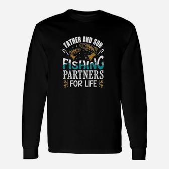 Father And Son Fishing Partners For Life Father Long Sleeve T-Shirt - Seseable