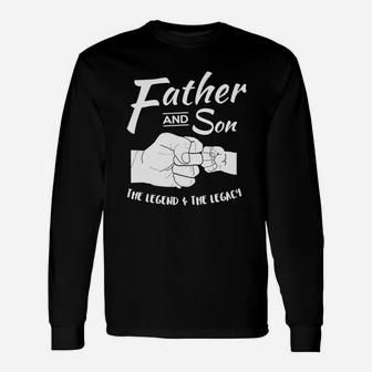 Father And Son Matching Outfits The Legend And The Legacy Long Sleeve T-Shirt - Seseable