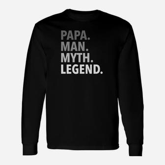 Fathers Day Father Papa Man Myth Legend Premium Long Sleeve T-Shirt - Seseable