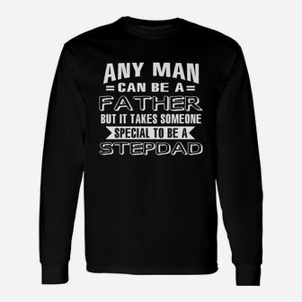 Fathers Day Step Dad Shirt Fathers Day Long Sleeve T-Shirt - Seseable