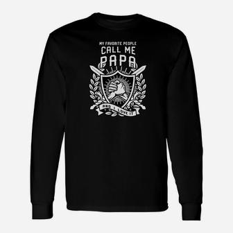 My Favorite People Call Me Papa Gif For Men Long Sleeve T-Shirt - Seseable