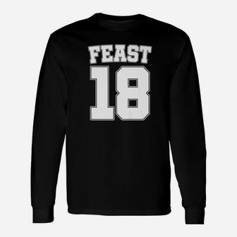 Feast 2018 18 Holiday Thanksgiving Christmas Turkey Mode Tee Long Sleeve T-Shirt - Seseable