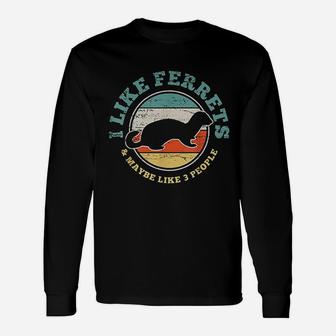 Ferret Vintage Long Sleeve T-Shirt - Seseable