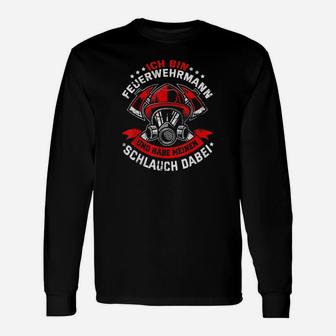 Feuerwehr Papa Vatertags Geschenk Freiwillige Feuerwehr 4 Langarmshirts - Seseable