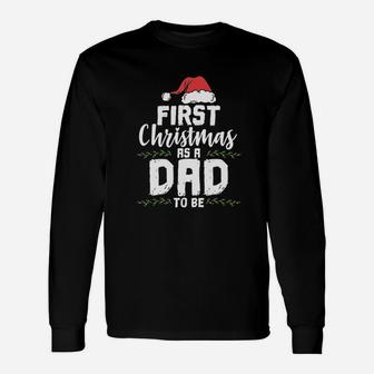 First Christmas As A Daddy To Be Future Father Long Sleeve T-Shirt | Seseable CA