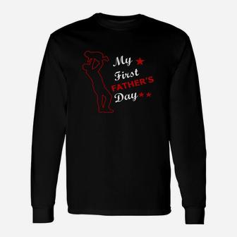 My First Fathers Day 2018 Fathers Day Long Sleeve T-Shirt - Seseable