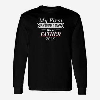 My First Fathers Day As A Father For Fathers Day Premium Long Sleeve T-Shirt - Seseable