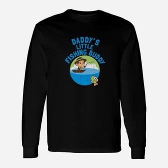 Fishing Buddy Boys Daddys Little Fishing Buddy Long Sleeve T-Shirt - Seseable