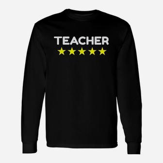 Five Star Esl Teacher Uniform English Online Long Sleeve T-Shirt - Seseable
