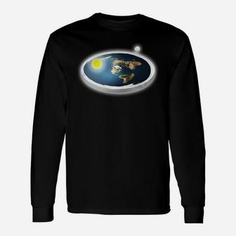 Flat Earth Long Sleeve T-Shirt - Seseable
