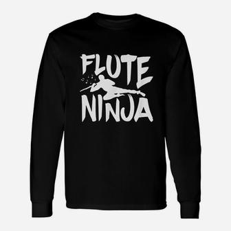 Flute Ninja Marching Band Matching Section Long Sleeve T-Shirt - Seseable