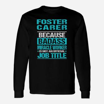 Foster Carer Long Sleeve T-Shirt - Seseable
