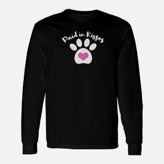 Foster Dog Paid In Kisses Paw Prin Long Sleeve T-Shirt - Seseable