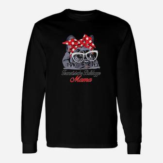 Französische Bulldogge Mama Langarmshirts - Seseable