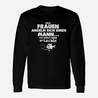 Frauen Die Fische Angeln Langarmshirts - Seseable