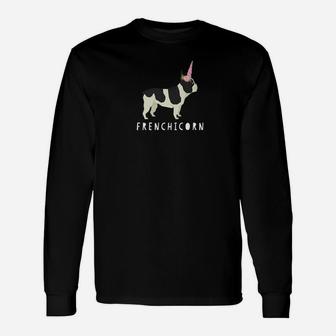 Frenchicorn French Bulldog Unicorn Long Sleeve T-Shirt - Seseable