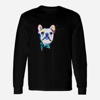 Frenchie Frenchie Artistic Dog Breed Long Sleeve T-Shirt - Seseable