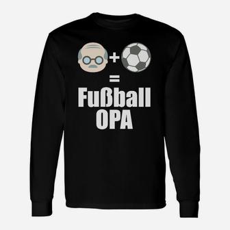 Fußball Opa Herren Langarmshirts, Geschenkidee für Fußballfans - Seseable