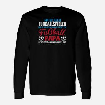 Fußball Papa Langarmshirts, Stolz auf Fußballer Kinder, Vatertag - Seseable