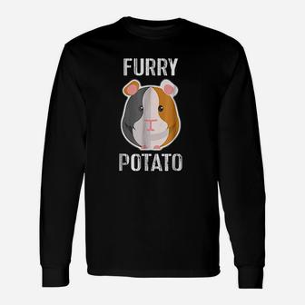 Furry Potato Mountain Guinea Pig Pet Long Sleeve T-Shirt - Seseable