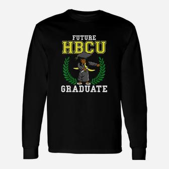 Future Hbcu Graduation College Flossing Girl Long Sleeve T-Shirt - Seseable