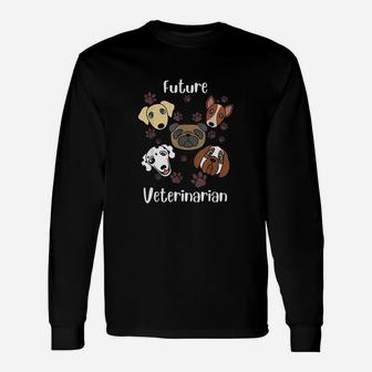 Future Veterinarian Cute Aspiring Vets Long Sleeve T-Shirt - Seseable