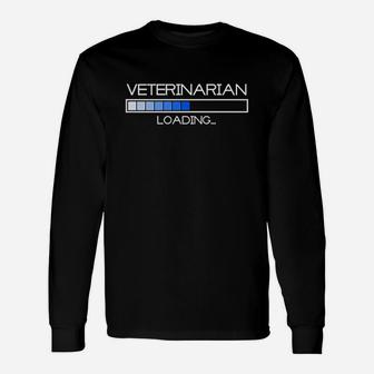 Future Veterinarian Loading Vet Pet Graduation Long Sleeve T-Shirt - Seseable