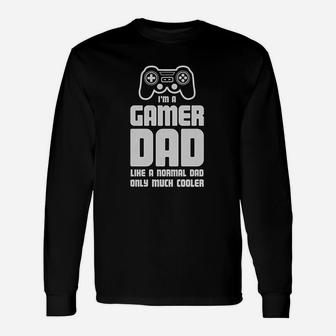 Gamer Dad For Father Cool Dads Gaming Long Sleeve T-Shirt - Seseable