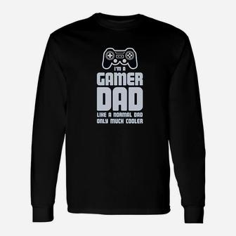 Gamer Dad For Fathers Cool Dads Gaming Long Sleeve T-Shirt - Seseable