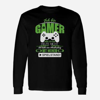 Gamer Haben Ein Date Mit Ihrem Spielstand Langarmshirts - Seseable