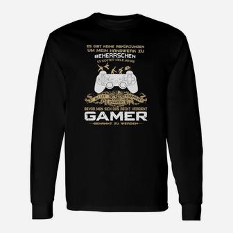 Gamer Langarmshirts Keine Abkürzungen im Handwerk, Gaming Bekleidung - Seseable