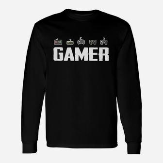 Gamer Meeine Hobbyssind Gamen Langarmshirts - Seseable