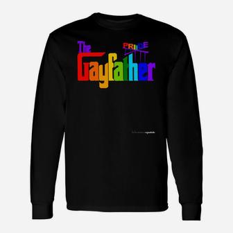Gay Lgbt Pride Father Proud Dad Fathers Day Paren Long Sleeve T-Shirt - Seseable