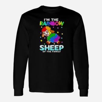 Gay Pride Im The Rainbow Sheep Of The Cute Long Sleeve T-Shirt - Seseable