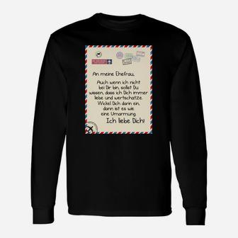 Ge Decke An Meine Ehefrau Langarmshirts - Seseable