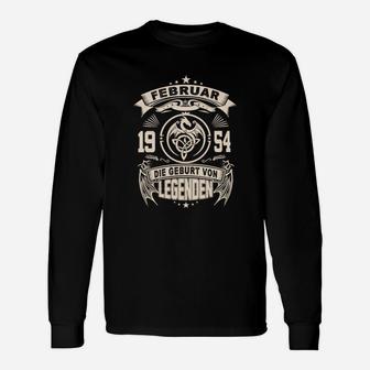 Geburt von Legenden 1954 Retro Langarmshirts, Jahrgang Geburtstag - Seseable