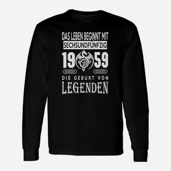 Geburt von Legenden 1959 Langarmshirts, Vintage 1959 Jahrgang Tee - Seseable