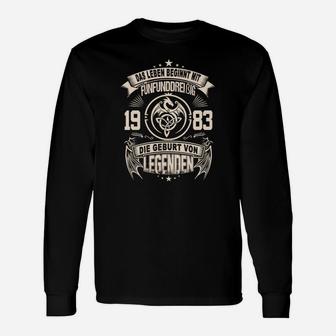 Geburtsjahr 1983 Legenden Langarmshirts – Jubiläumsedition für Männer und Frauen - Seseable