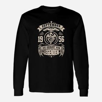 Geburtsjahrgang 1956 Langarmshirts, Legenden geboren im September - Seseable