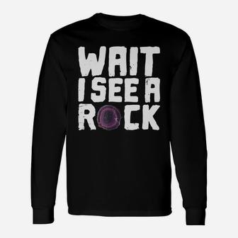 Geologist Rock Hounding Geode Vintage Shirt Long Sleeve T-Shirt - Seseable